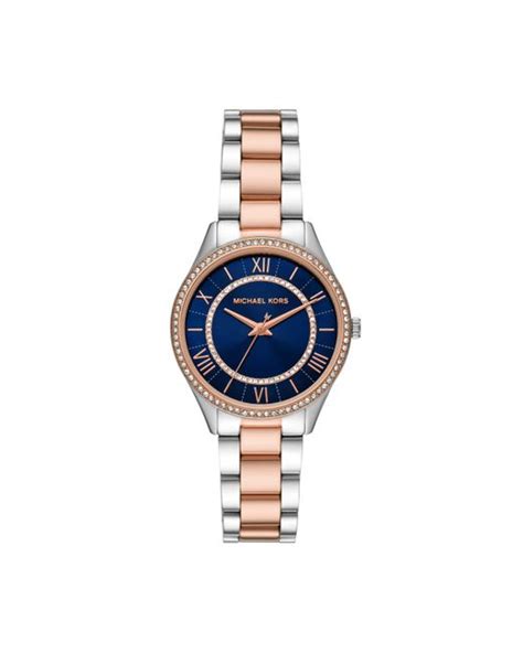 michael kors lauryn silver-tone watch|More.